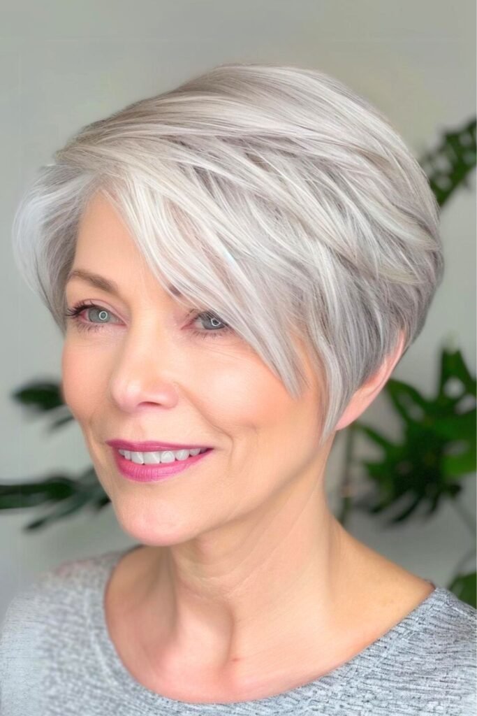 Asymmetric Pixie Bob with Deep Side Part