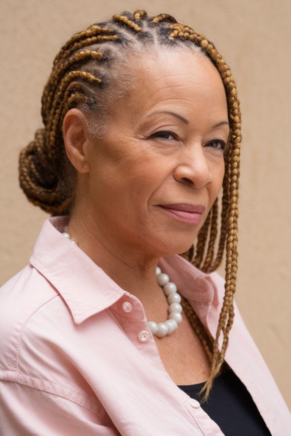 Braided Updo with Face-Framing Braids
