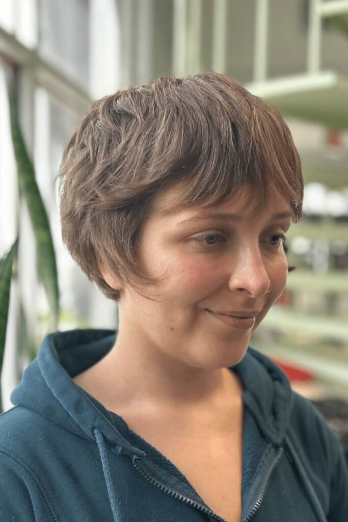 Casual Rounded Bixie Cut with Soft Layers