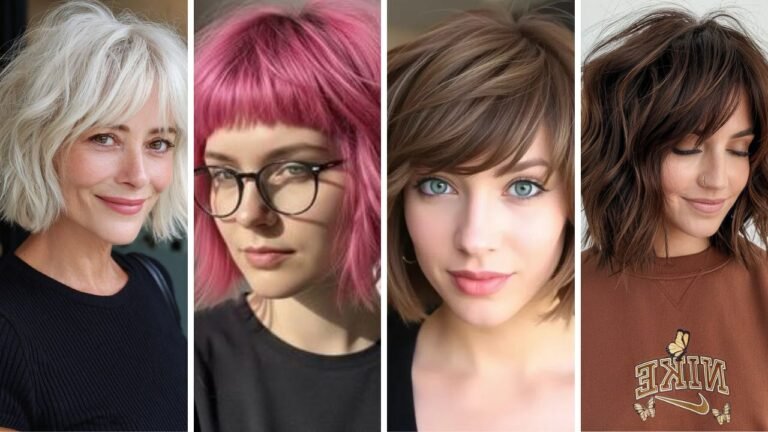 20 Beautiful Choppy Bob Hairstyles with Bangs That Create Fullness and Modern Edge