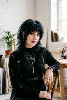 Choppy Layered Shag with Straight Fringe