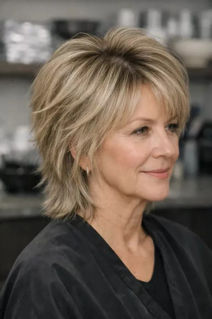 Choppy Shag Cut with Face-Framing Layers