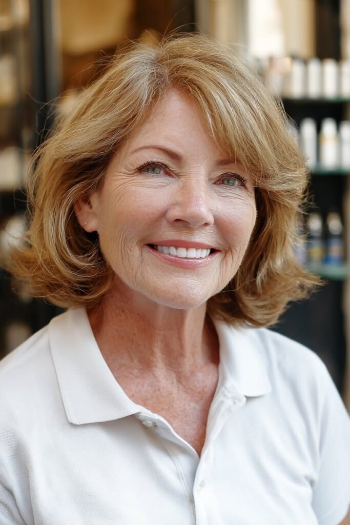 Classic Layered Bob with Soft Natural Movement
