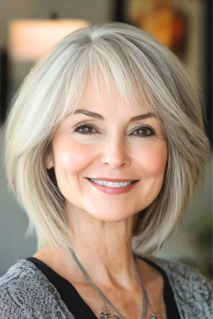Classic Polished Silver Layered Bob