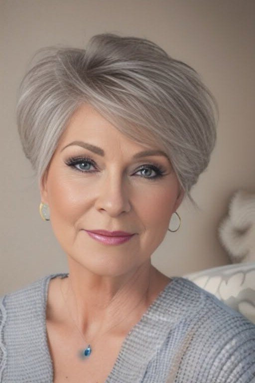 Classic Smooth Pixie with Tapered Sides