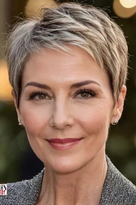 Classic Tapered Pixie with Feathered Crown