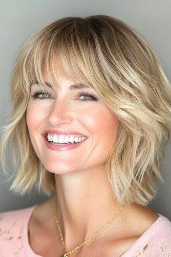 Classic Textured Bob with Soft Layers