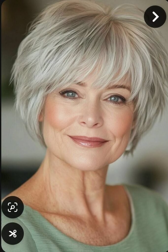 Feathered Pixie Bob with Curtain Bangs