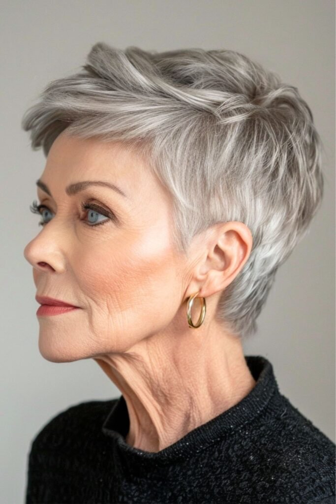 Feathered Pixie with Tapered Sides