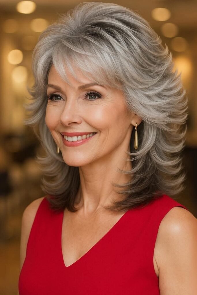 Feathered Voluminous Layers with Flipped Ends