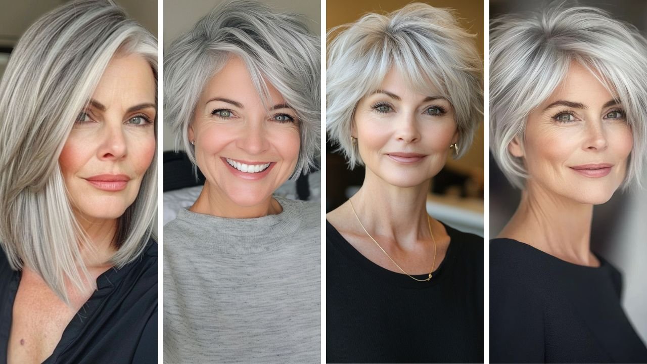 20 Beautiful Hairstyles Thin Fine Gray Hair That Create Fullness and Elegance