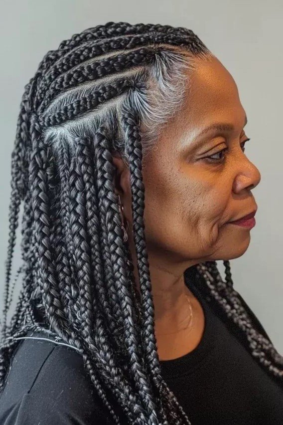 Half-Up Braided Hairstyle