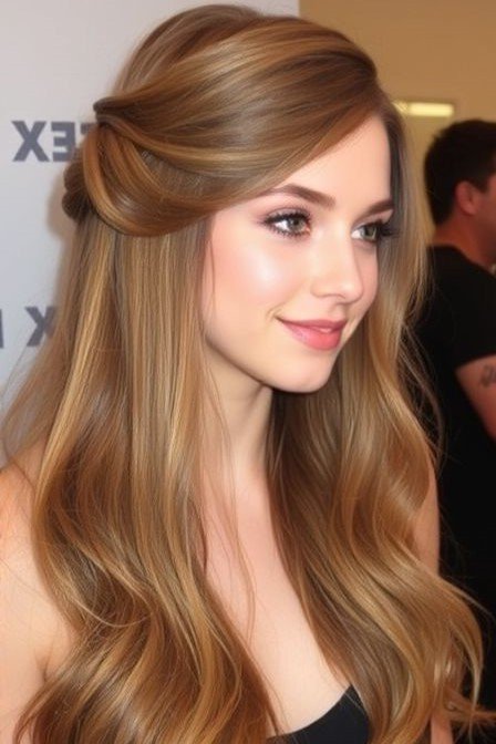 Half-Up Half-Down Voluminous Waves
