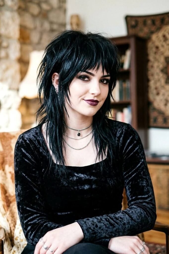 Heavy Layered Shag with Wispy Fringe