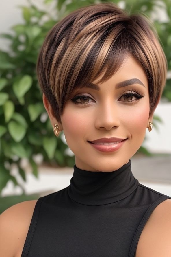 Highlighted Layered Pixie Bob