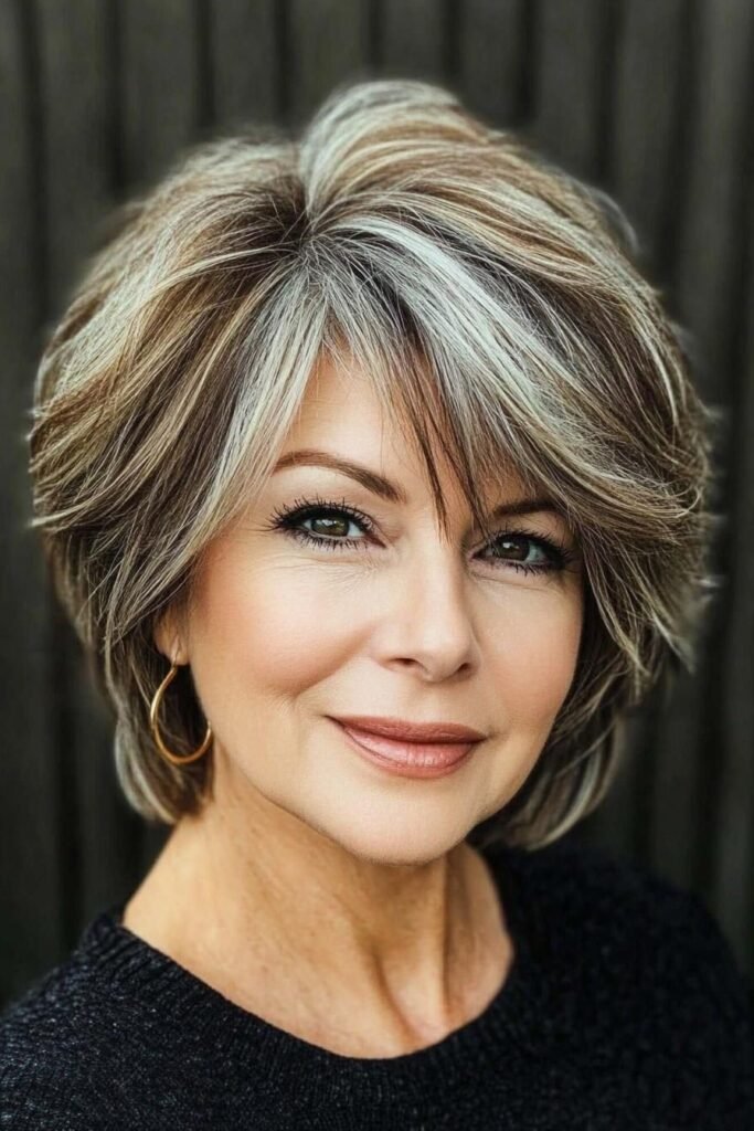 Highlighted Textured Bob with Subtle Layers