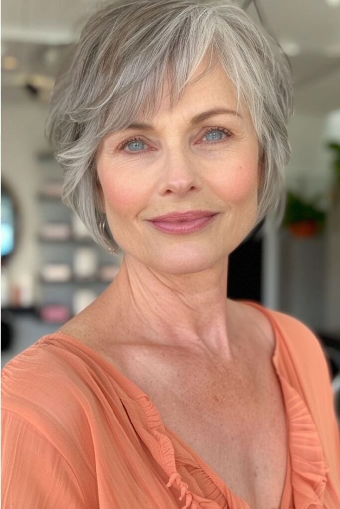 Layered Bob with Wispy Bangs