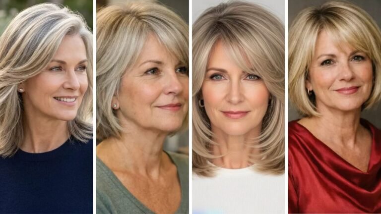 20 Beautiful Layered Haircuts for Older Women with Thin Fine Hair That Create Fullness