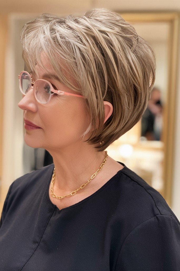Layered Pixie Bob with Wispy Bangs