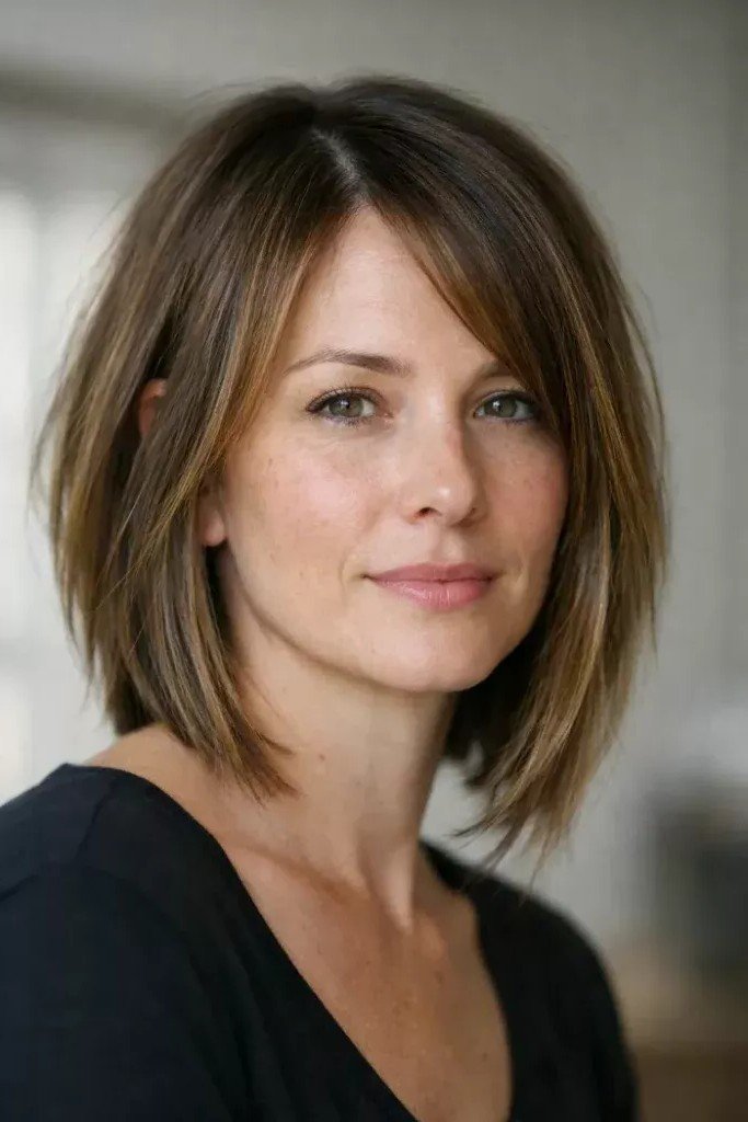 Layered Textured Lob with Soft Volume