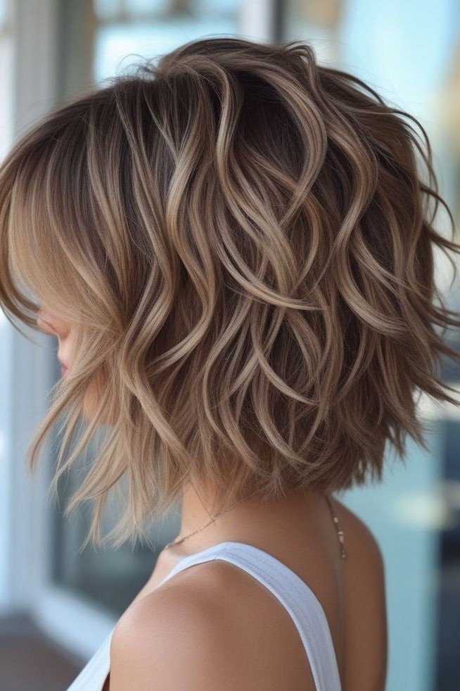 Layered Wavy Bob