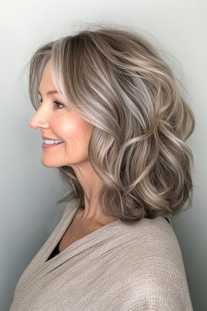 Long Layered Hair with Face-Framing Highlights (Second Alternate)