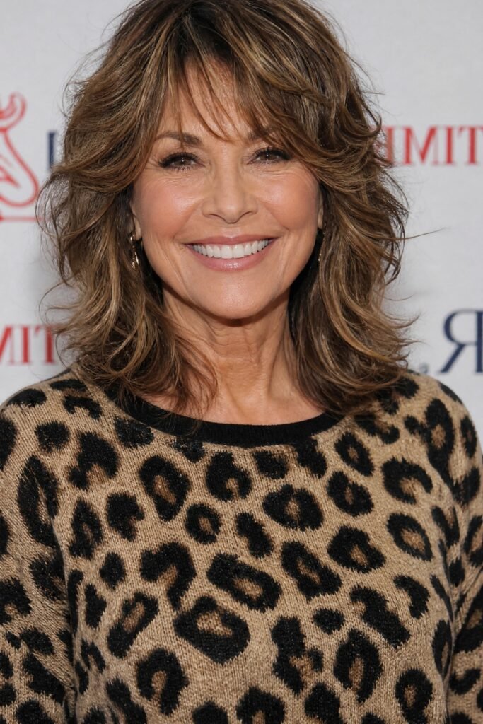 Long Layered Shag with Wispy Bangs