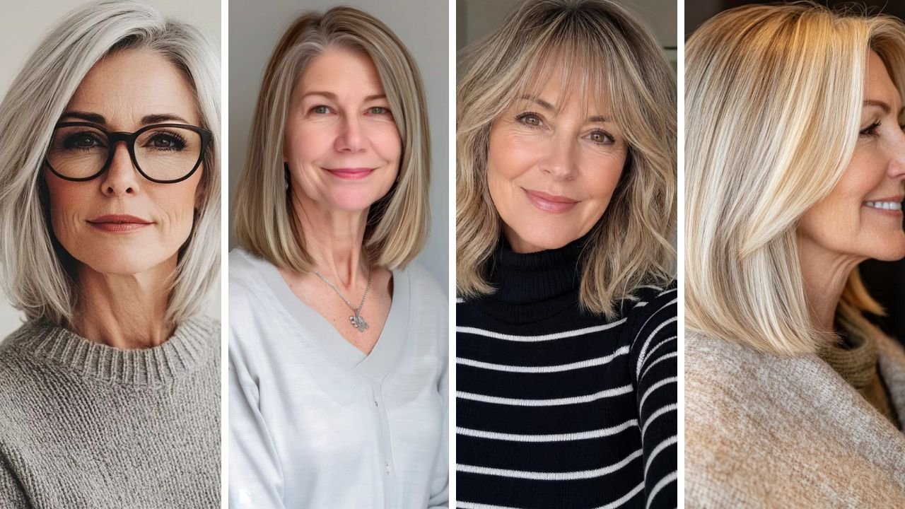 20 Beautiful Medium Length Haircuts for Older Women with Thin Fine Hair That Create Fullness