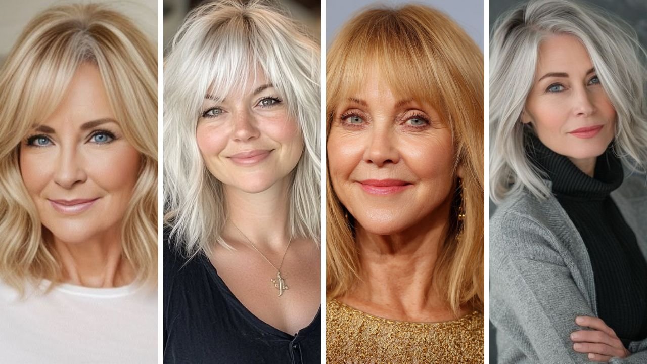 20 Beautiful Medium Length Hairstyles for Older Women with Thin Fine Hair That Create Fullness