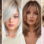 20 Beautiful Medium Length Hairstyles with Bangs That Create Softness and Style