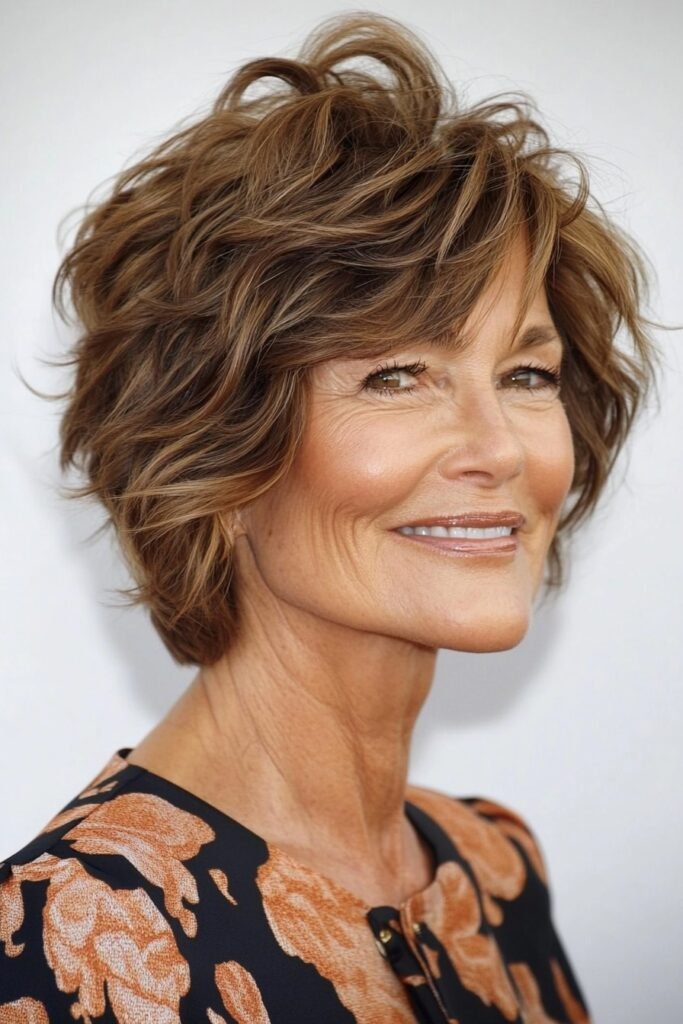 Messy Layered Shag with Volume