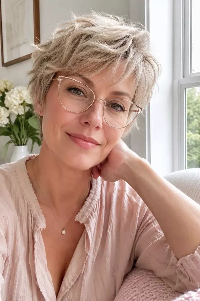 Messy Layered Shaggy Pixie