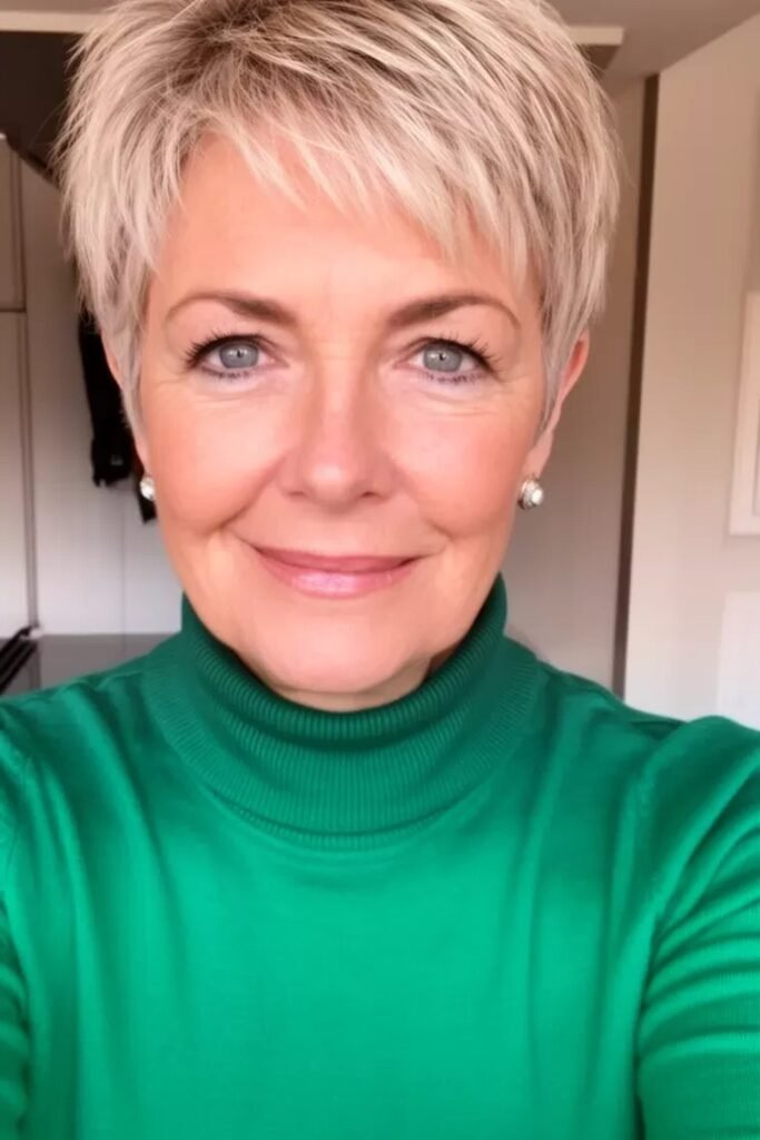 Modern Layered Pixie Cut