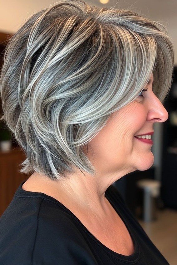 Multi-Dimensional Highlighted Bob with Soft Waves