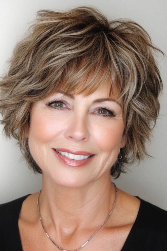 Piecey Layered Bob with Subtle Highlights