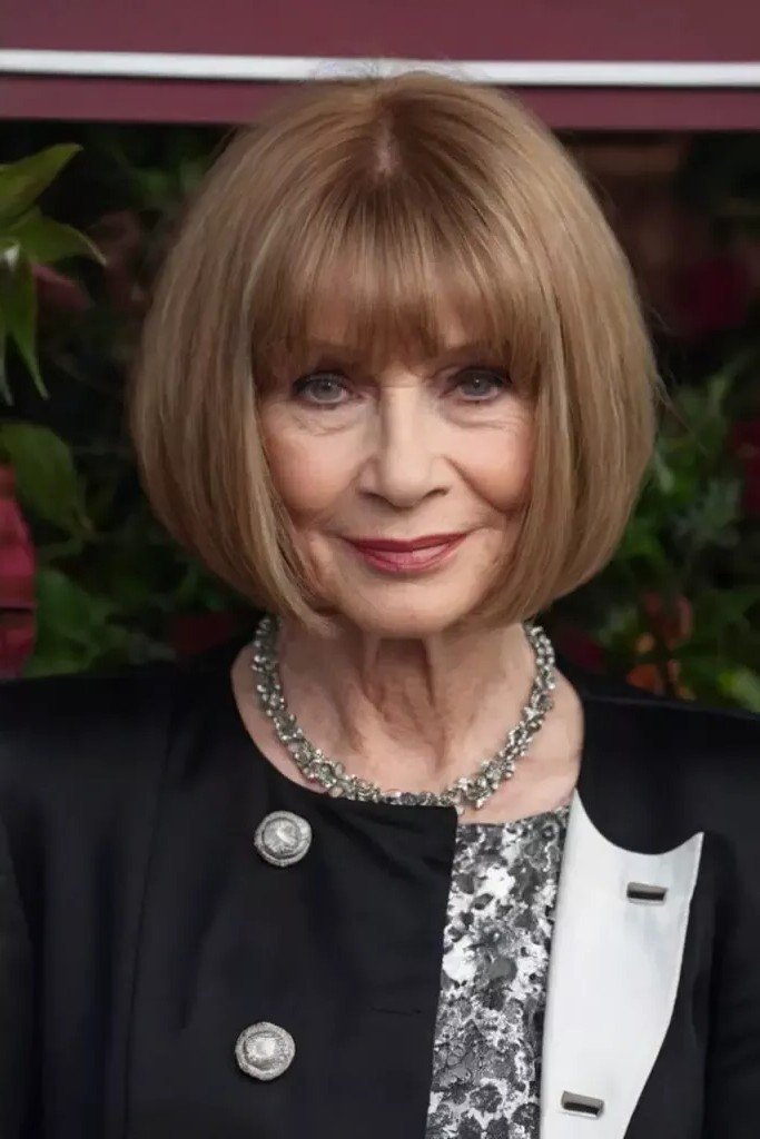 Polished Bob with Precise Fringe