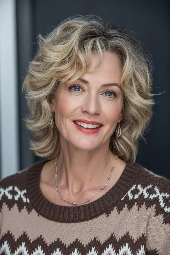Polished Layered Bob with Soft Volume and Side-Swept Styling
