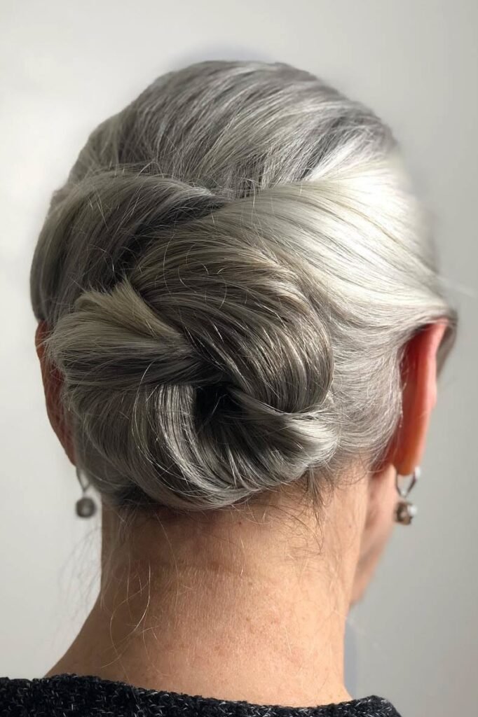 Polished Low Twisted Bun