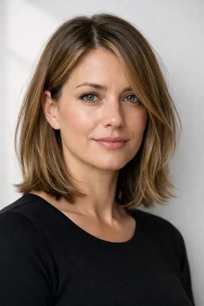 Polished Medium-Length Cut with Soft Layers