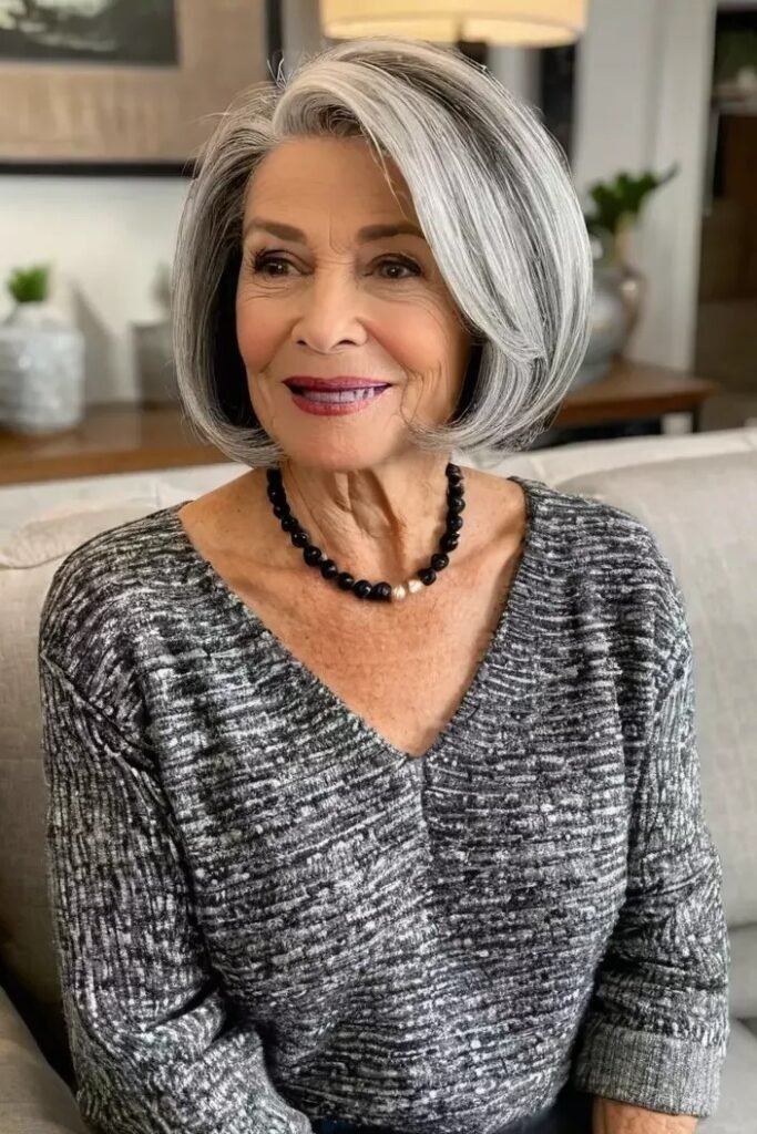 Rounded Bob with Soft Feathered Layers