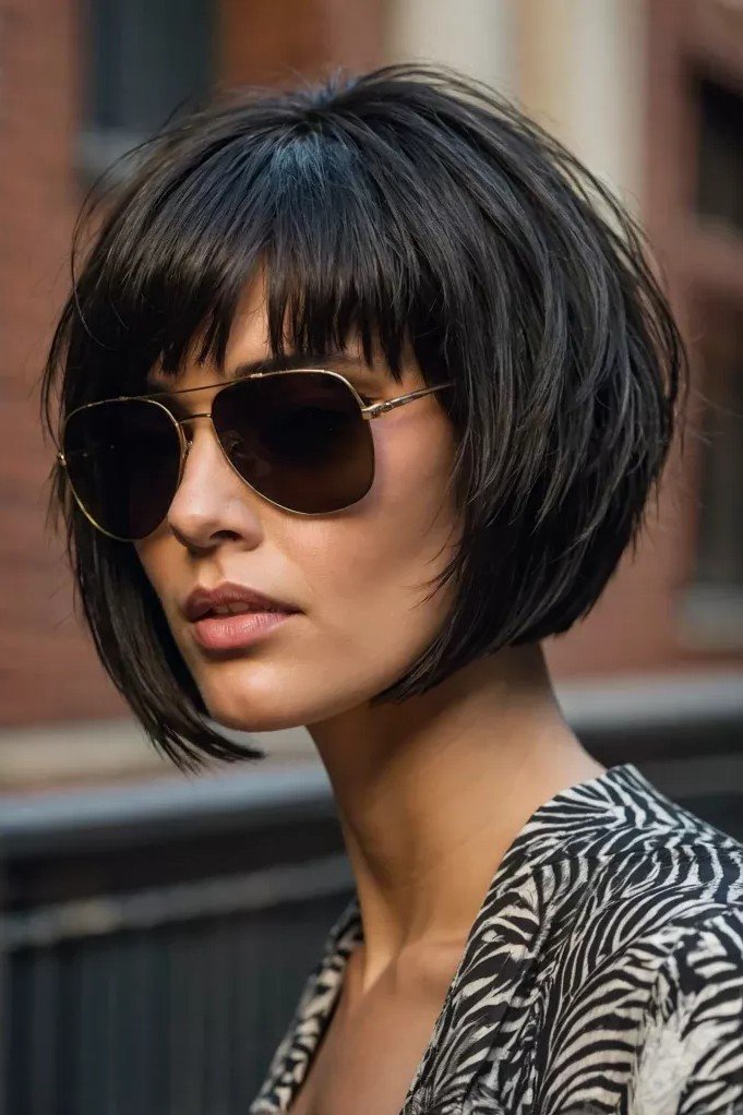 Shaggy Bob with Full Fringe