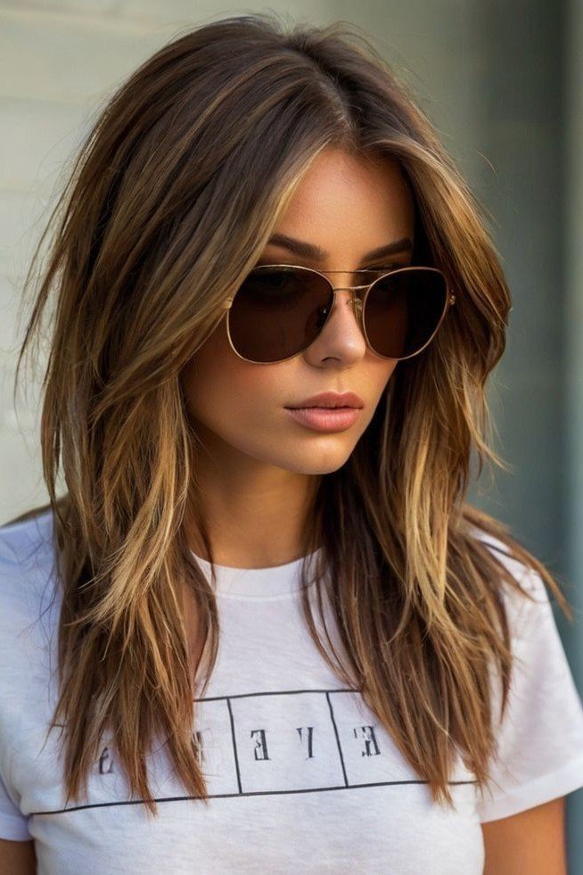 Shaggy Layered Cut with Curtain Bangs (Alternate)