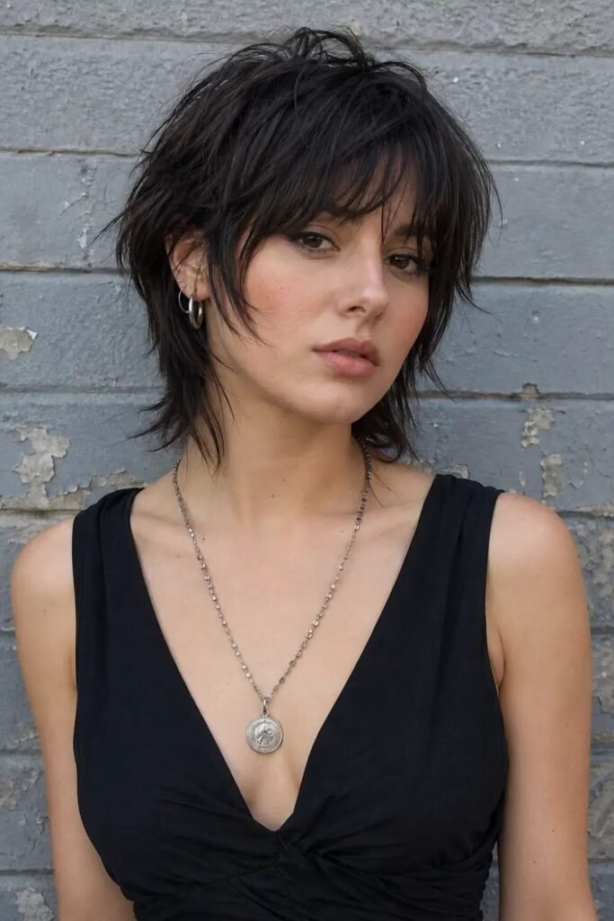 Shaggy Layered Cut with Face-Framing Pieces