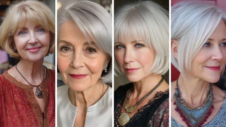 20 Beautiful Short Bob Hairstyles for Older Women with Thick Hair That Tame Bulk and Add Style