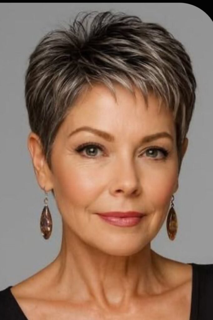 Short Layered Pixie Cut