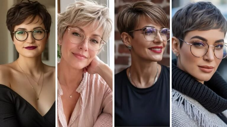20 Beautiful Short Pixie Haircuts for Women with Glasses That Complement Your Frames