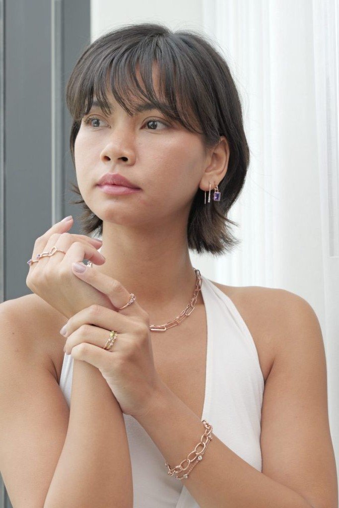 Short Shag with Thin Bangs