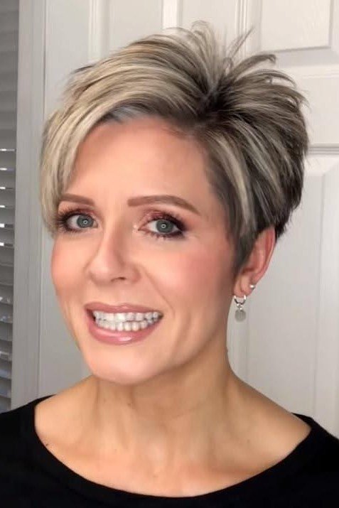 Short Spiked Pixie with Tapered Sides
