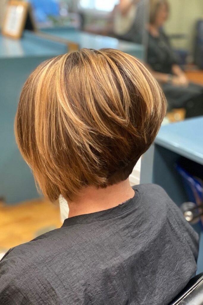 Short Stacked Bob with Rounded Crown