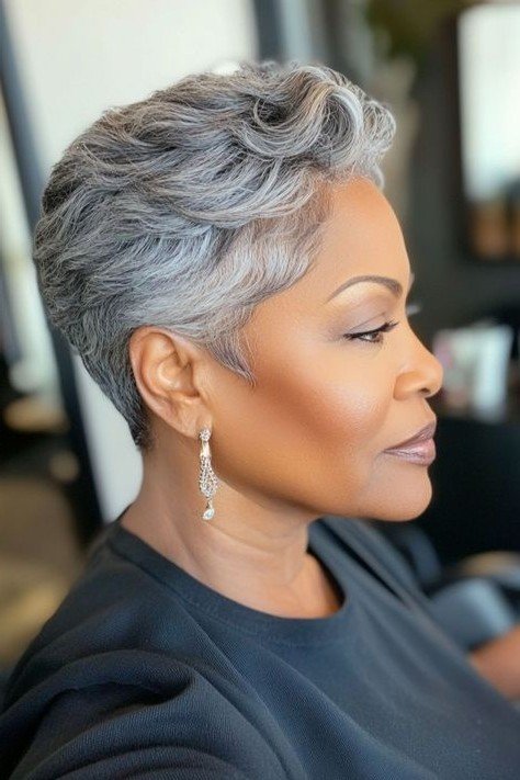 Short Textured Pixie Cut
